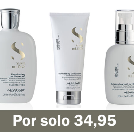 Lote 3 Productos Semi Di Lino Diamond Luminosidad Extrema