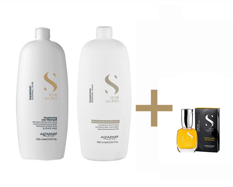 Lote Diamond Shampoo y Conditioner + Cristalli Liquidi gratis