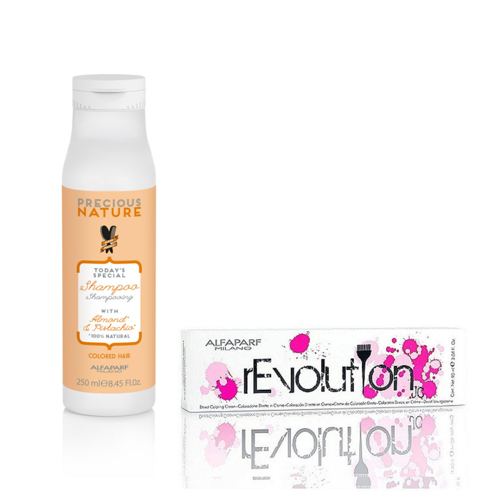 Alfaparf Precious Nature Shampoo Sicily para cabellos teñidos 250 ml + rEvolution Pink