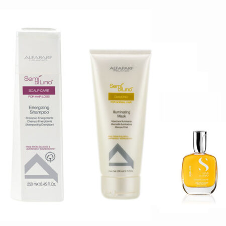 Pack Ahorro Semi Di Lino Scalp Care Purifying Shampoo + Illuminating Mask + Cristalli liquidi