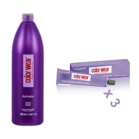 Pack Ahorro Tintes Alfaparf Color Wear (3 unidades)+ Activador de Color