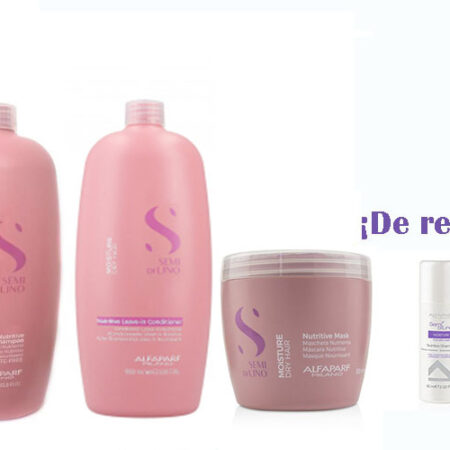 Semi Di Lino Moisture Formato Salón y de regalo un champú Alfaparf Moisture Tamaño viaje