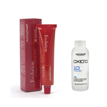 Pack complemento Tinte Alfaparf Evolution Of The Color Contrasti + Oxid´o 90 ml.