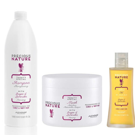 Oferta Precious Nature Shampoo Tuscany para cabellos rizados y ondulados 1000 ml + Mascarilla 500 ml + Oil