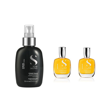 pack ahorro Semi Di Lino Diamond Cristalli Liquidi Spray + 2 Ud. Alfaparf Cristalli Liquidi